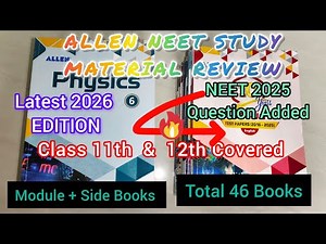 Detailed Review of Allen Neet study material latest 2026 edition | Allen Neet 2026 Module Unboxing