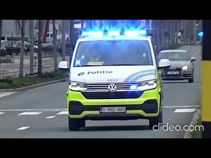 [NEW] First Belgian police cars with BATTENBURG design responding with lights and siren in Antwerp!