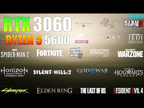 RTX 3060 + Ryzen 5 5600 : Test in 20 Games in 2025 - Impressive Performance!