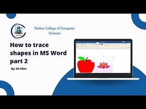 How to Trace shapes and logos in Ms Word Lecture no 4 #computer #mswordforbeginners #computercourse