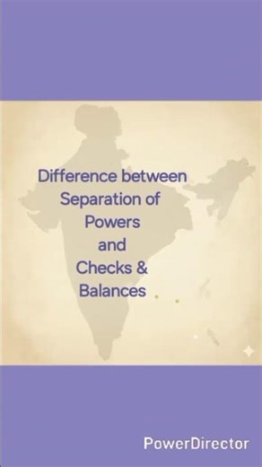 Difference Between Separation of Powers and Checks & Balances #shorts #upscpolity