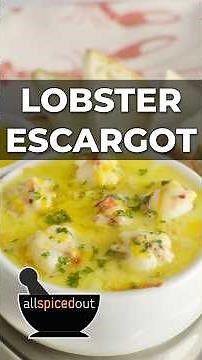 Baked Lobster Escargot Style Recipe Garlic Butter Lobster Bite #lobsterrecipe #escargot #lobstertail