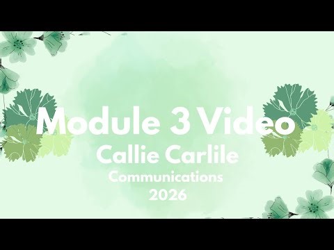 Module 3 Video