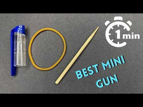 How To Make Gun With Pen Cap, Rubber Band, and Toothpick | DIY Mini Gun at Home