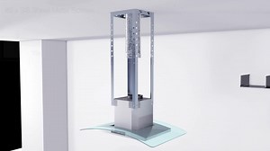 Vissani 36 in. W Convertible Glass Island Mount Range Hood with Dual-Sided Touch Panels and Charcoal Filters in Stainless Steel 668I/CS53