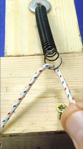 Faster than ever! Streamline the process of installing that stubborn spring: #ToolTricks #diy