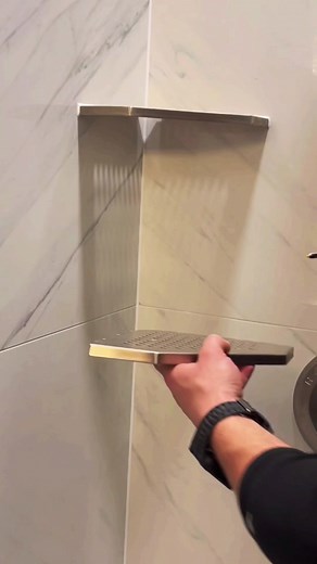 Easy DIY Installation of Guru USA Corner Shelves with 1/16 Grout Line