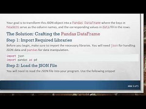 How to Format a JSON Object as a Pandas DataFrame in Python