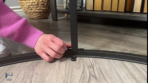 TAID Rustic Round Coffee Table for Your Living Room - 2 Colors: Brown or Cream, Circular Wooden Coffee Table with Open Shelf Storage - Modern Design, Industrial Quality, Circle Shaped Coffee Table