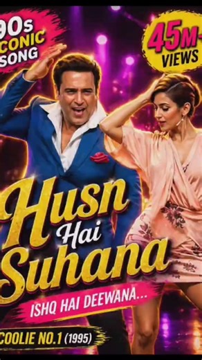 Govinda 🔥 Shakti Mohan Dance on Husn Hai Suhana | 90s Iconic Song Remix 💃#bollywoodsongs #govinda