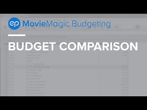Movie Magic Budgeting - Budget Comparison