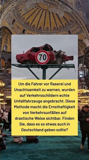 Echte Unfallautos als Warnung? Diese Schilder lassen niemanden kalt! 😱⚠️ #Verkehr #Prävention #Auto