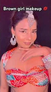 Brown girl makeup #makeup #softglamlook #makeupartist #musicsong #makeuptutorial