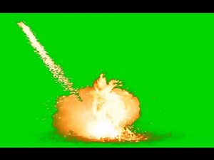 Explosion / C4 Bomb on Green Screen