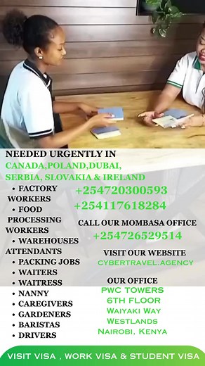 🌍 Looking to Work or Travel Abroad ? Your Global Opportunity Starts Here! ✈ At Cyber Travel Agency, we specialize in helping you unlock international opportunities with genuine, guaranteed job placements and affordable visa solutions across CANADA, Dubai and 28 European countries. Whether you're seeking a career shift, better pay, or an unforgettable travel experience — we've got your ticket to the world. 💼 Current Job Openings Include: 🌟 Dubai: House Helps | Nannies | Caregivers | Cleaners |
