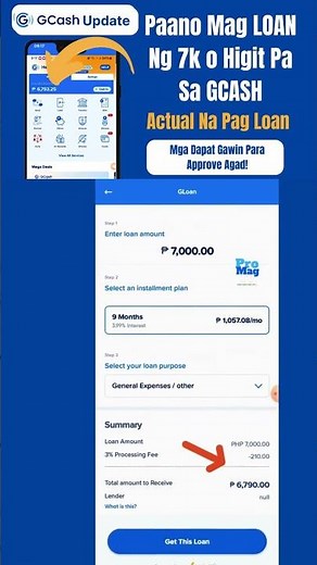 Paano Mag LOAN Ng 7k O Higit Pa Sa GCASH #loan #gcash #gloan