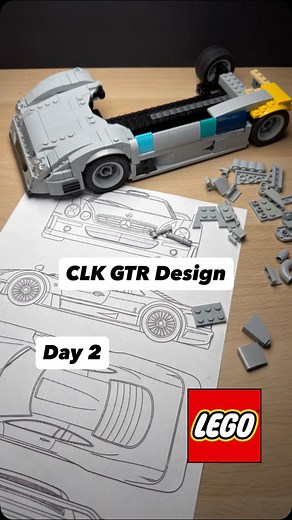 145K views · 1.6K reactions | Day 2 of designing the CLK GTR in LEGO #lego #clkgtr #mercedes | 3DSupercarBricks | Facebook