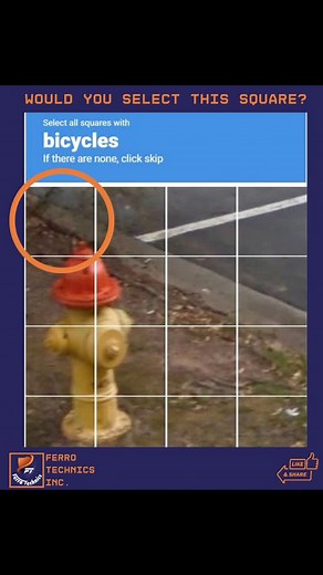 Why CAPTCHAs Can Be Confusing CAPTCHA Confusion: CAPTCHAs often ask users to select objects, like bicycles. In the example image, there's confusion because no bicycles are visible, but some users might wonder if the corner of the square contains a part of one, leading to hesitation. Why It Happens: CAPTCHA images are sometimes unclear or cropped awkwardly, making it hard to tell if the object is present. This can cause users to second-guess their selections. How to Handle: If you’re unsure, it’s