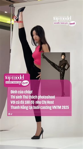 116K views · 450 reactions | Đỉnh của chóp!Thí sinh thử thách photoshoot Với cú đá 180 độ như Chị Host Thanh Hằng tại buổi casting VNTM 2025 #MultiMediaJSC #VietnamNextTopModel2025 #chanté #chante #saibuocthanhlich #nuocgiatxa8trong1 #TrongDongPalace #REYHotelHanoi | Model Kid Vietnam | Facebook