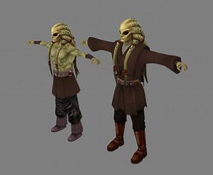 Kit Fisto two-pack (for modders) file