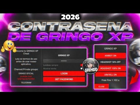 🤩CONTRASEÑA DE GRINGO XP 2026 FREE FIRE🤯HACK MOD MENU ACTUALIZADO LINK DIRECTO MEDIAFIRE🔥
