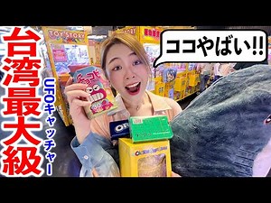 台湾最大級のUFOキャッチャー店で100プレイしたら無双しましたwww 【日台カップル】