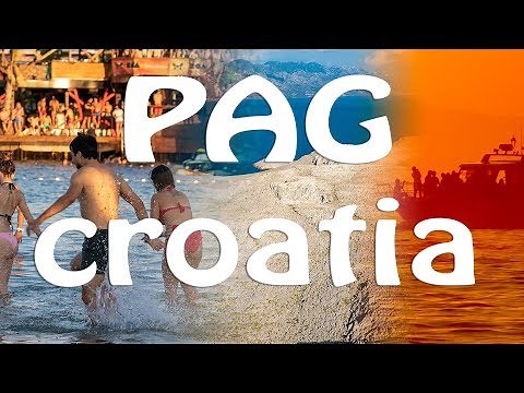 Stunning Landscapes of Pag island on the Adriatic Sea in Croatia