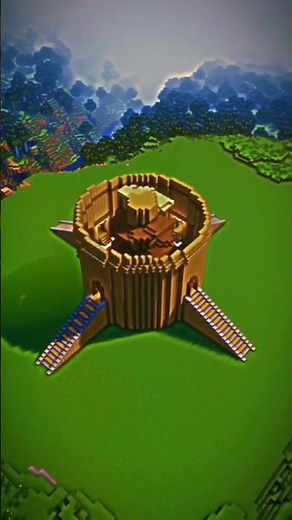 Minecraft circular base 🫡 Time lapse building video 📹 #shortvideo #mincraftshort