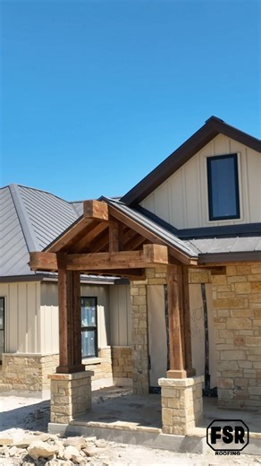 Custom top to bottom 🔥 #centraltexas #metalroofing #metalsiding #roofing