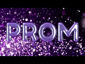 Elegant Prom Background | 4 Hours | Purple Glitter, Black & Purple Mylar Balloons
