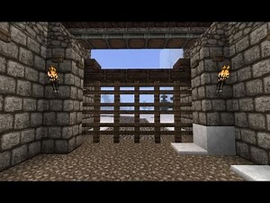 Minecraft Tutorial Redstone-Burgtor (deutsch)