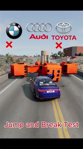 Which car is best formnig? bmw va audi #beamngdrive #beamng #reels #shorts #car #gaming #games