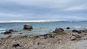 15K views · 920 reactions | The Straits of Mackinac and the Mighty Mac from McGulpin Point yesterday. Courtesy of AM. | MightyMac.org - The Mackinac Bridge & Straits of Mackinac | Facebook