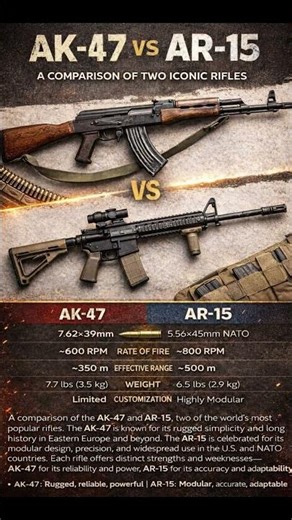 AK-47 vs AR-15: Which Rifle Rules the Battlefield?