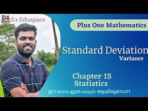 Variance and Standard deviation Malyalam|+1 maths chapter 15 malayalam |+1 maths statistics