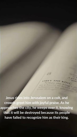 Triumphal Entry & Jesus’ Lament Over Jerusalem – Luke 19:28–44 Explained