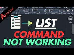 AUTOCAD List Command Not Working? Here's the Solution! #autocadd