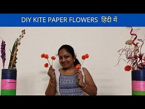 How to Make KITE PAPER Flower - DIY Paper Craft