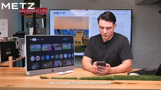 Thanks to @George Buhnici for putting the spotlight on the METZ Portable TV. A compact TV with battery power, Dolby sound and Google TV — all in one. Low power consumption, high flexibility. Smart, stylish, and designed to move with you. #METZ #METZTV #PortableTV #TechReview #GoogleTV #MPE7000Z | METZ Europe