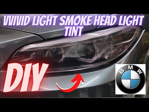 Vvivid light smoke headlight tint install