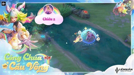 120K views · 2.3K reactions | HIỆU ỨNG CHIÊU THỨC | AYA CÔNG CHÚA CẦU VỒNG Ai ưng bộ chiêu thức có cả mây đen và trắng của bé Aya giơ tayyy  | Garena Liên Quân Mobile | Facebook