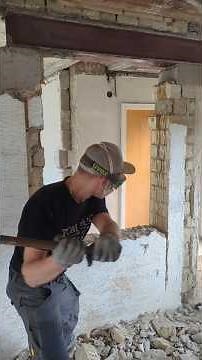 #hausrenovierung #haussanierung #heimwerken Wanddurchbruch tragende Wand #diy Mauer einreißen