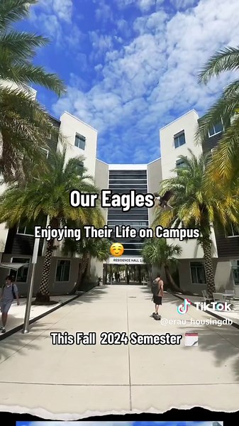Hey Eagles🦅! How’s life on campus this semster? Loving the vibes? 💙 #erauhousing #erau #lifeoncampus #eagleslivehere #eagles