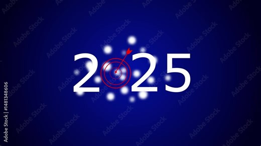2025 with glowing and shimmering numbers 2025 graphic offering modern vibrant design ideal digital print media social posts festive
