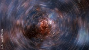 Abstract background for traveling through a wormhole in space. 4K 3D Seamless loop. Wormhole through time and space clouds. Infinite cyber technology background. Vortex spiral flows VJ Loop animation.