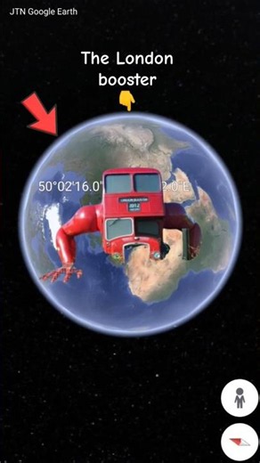 The London booster 🤯 on Google maps and google earth 🌎 #short #jtngoogleearth