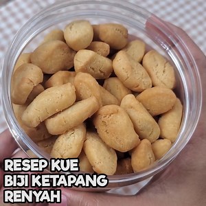 Resep kue biji ketapang manis renyah gurih dengan takaran sendok 👍. #resepbijiketapang | Resep Masakan Sederhana Remana