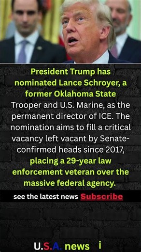 Trump Nominates New ICE Director To Scale Up Mass Deportations! #shorts #USA #NEWS