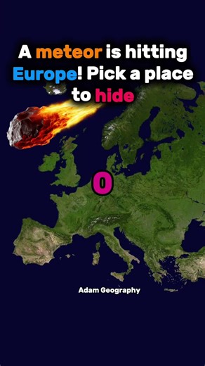 a meteor is hitting Europe! 🇪🇺🌍 #geography #shorts #fyp