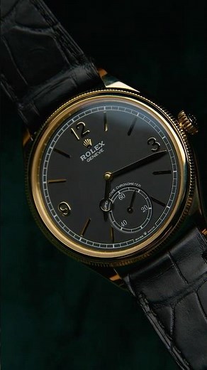 Rolex 1908 Yellow Gold Black Dial Mens Watch 52508 l SwissWatchExpo
